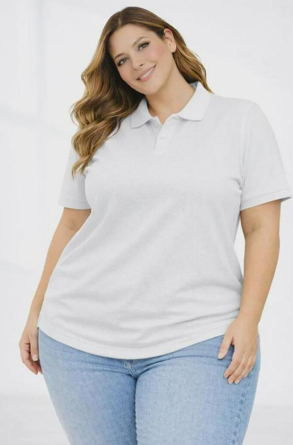 Pike Kumaş Düğmeli Yaka Battal Büyük Beden Günlük Kısa Kol Tişört T-Shirt