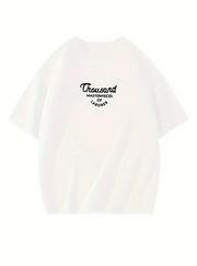 Thousand Baskılı Oversize Bisiklet Yaka T-Shirt