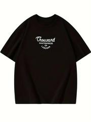 Thousand Baskılı Oversize Bisiklet Yaka T-Shirt