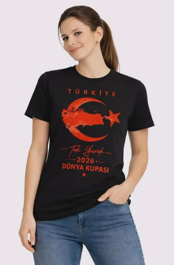 Türkiye Ay Yıldız 2026 Dünya Kupasi Taraftar Forma T-Shirt