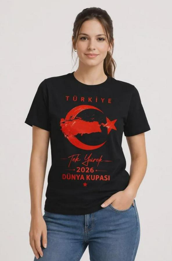 Türkiye Ay Yıldız 2026 Dünya Kupasi Taraftar Forma T-Shirt