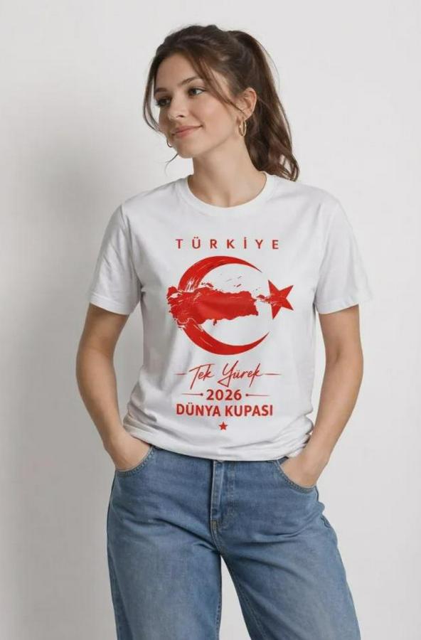 Türkiye Ay Yıldız 2026 Dünya Kupasi Taraftar Forma T-Shirt