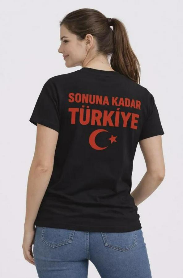 Türkiye Ay Yıldız Baskılı Taraftar Forma T-Shirt