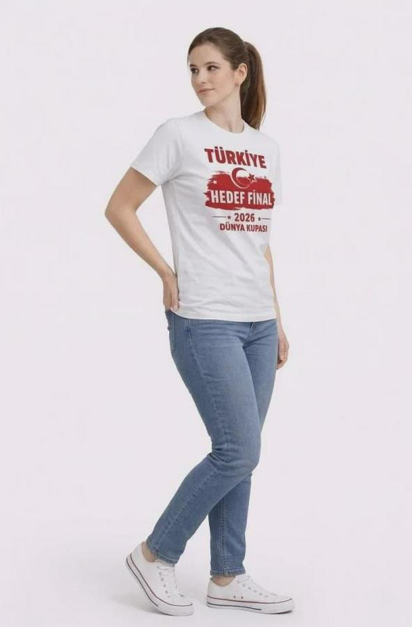 Türkiye Baskılı Tişört Ay Yıldız 2026 Dünya Kupası Taraftar Forma T-Shirt