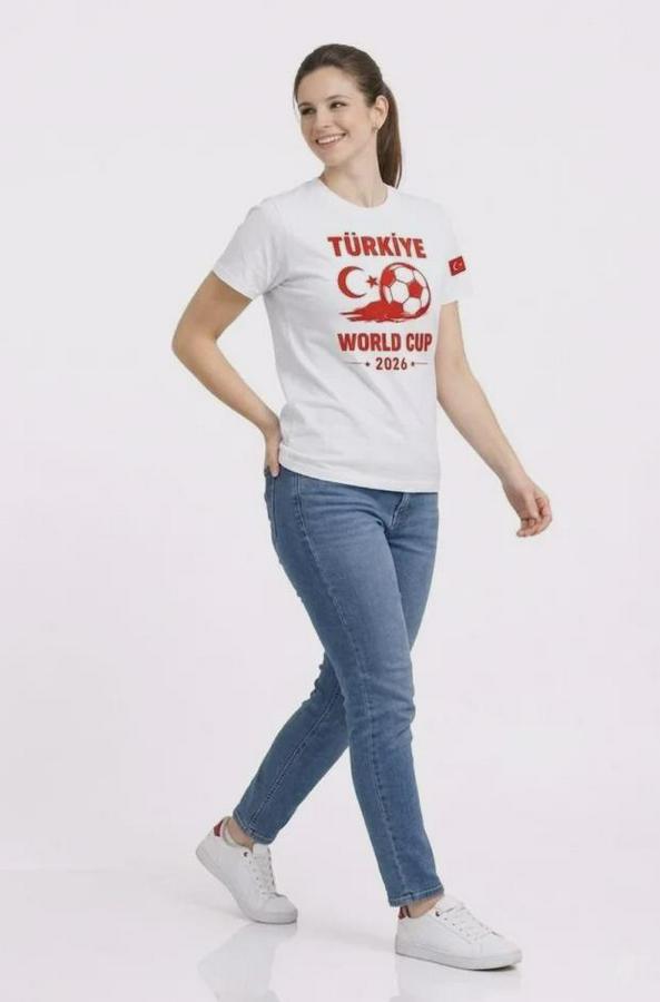 Türkiye World Cup 2026 Baskılı Tişört Futbol Temalı Forma T-Shirt