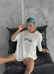 Unisex Baskılı Oversize T-Shirt