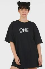 Unisex Baskılı Oversize T-Shirt