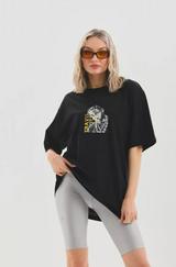 Unisex Baskılı Oversize T-Shirt