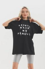 Unisex Baskılı Oversize T-Shirt