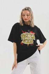 Unisex Baskılı Oversize T-Shirt