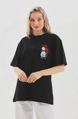 Unisex Baskılı Oversize T-Shirt