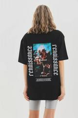Unisex Baskılı Oversize T-Shirt
