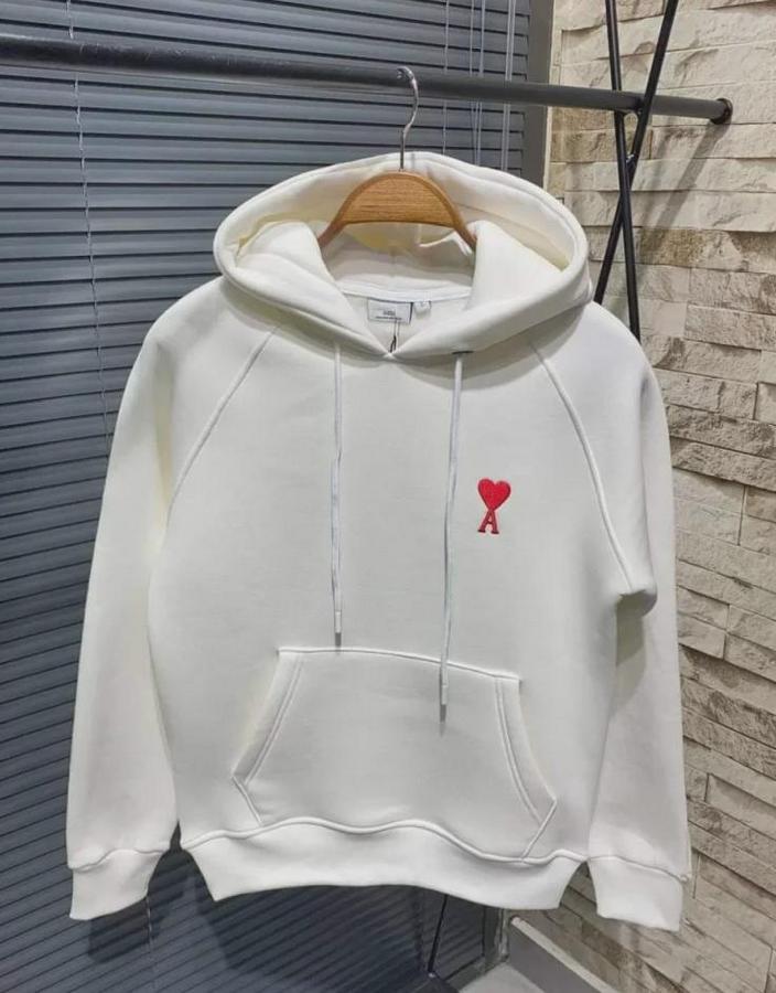 Unisex Kapşonlu Baskılı Sweetshirt