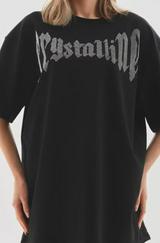 Unisex Taş Desenli Oversize T-Shirt