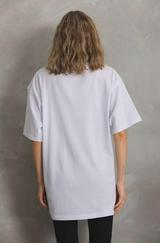 Unisex Taş Desenli Oversize T-Shirt