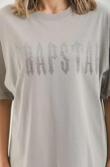 Unisex Taş Desenli Oversize T-Shirt