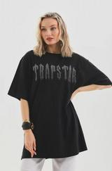 Unisex Taş Desenli Oversize T-Shirt