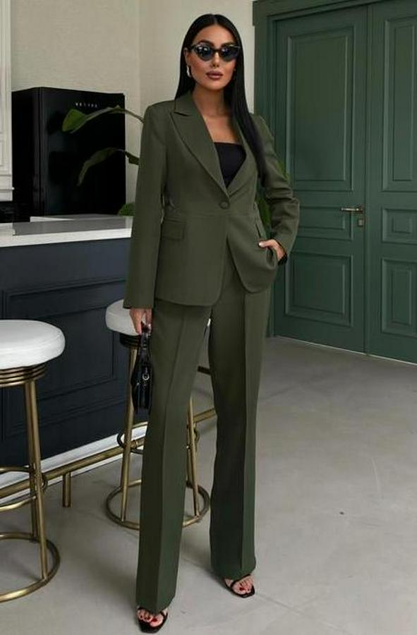 Sırt Dantel Detay Premium Takım Elbise 10031