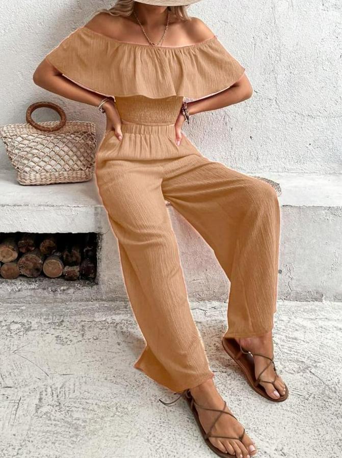 Aerobin Kumaş Fırfır Detaylı Madonna Yaka Takım