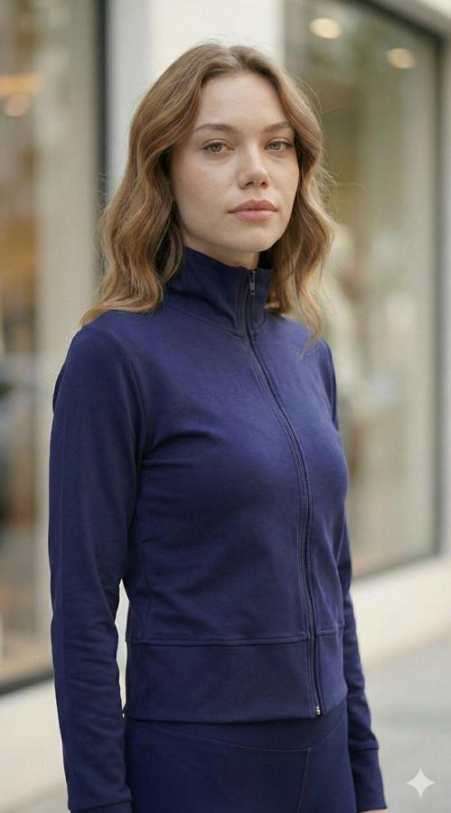 Full Likralı Ceket Ve Yüksek Bel Tayt Ikili Takim