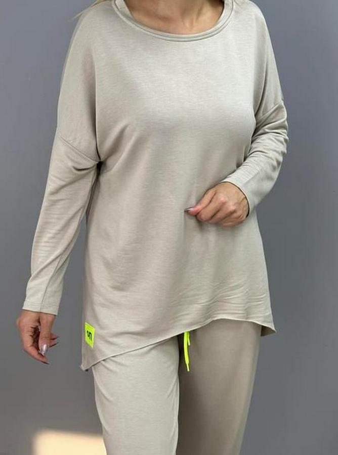 Iki Iplik Viskon Pamuk Kumaş Arma Detaylı Ikili Takım