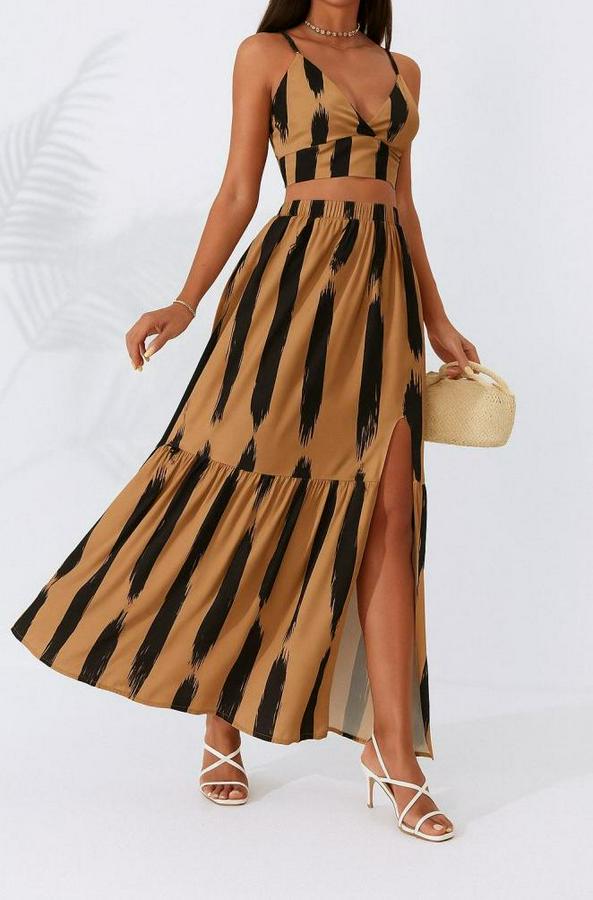 Kolsuz Askılı Crop Ikili Süprem Takım