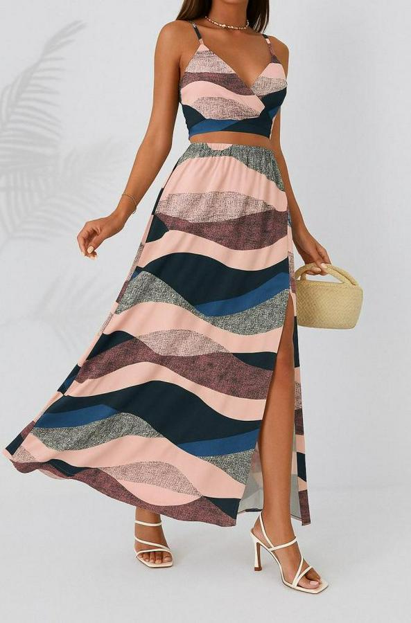 Kolsuz Askılı Crop Ikili Süprem Takım