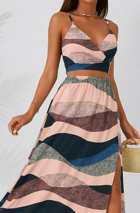 Kolsuz Askılı Crop Ikili Süprem Takım