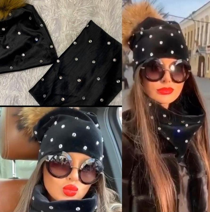 Taş Detay Boyunluk Ve Bere Takım