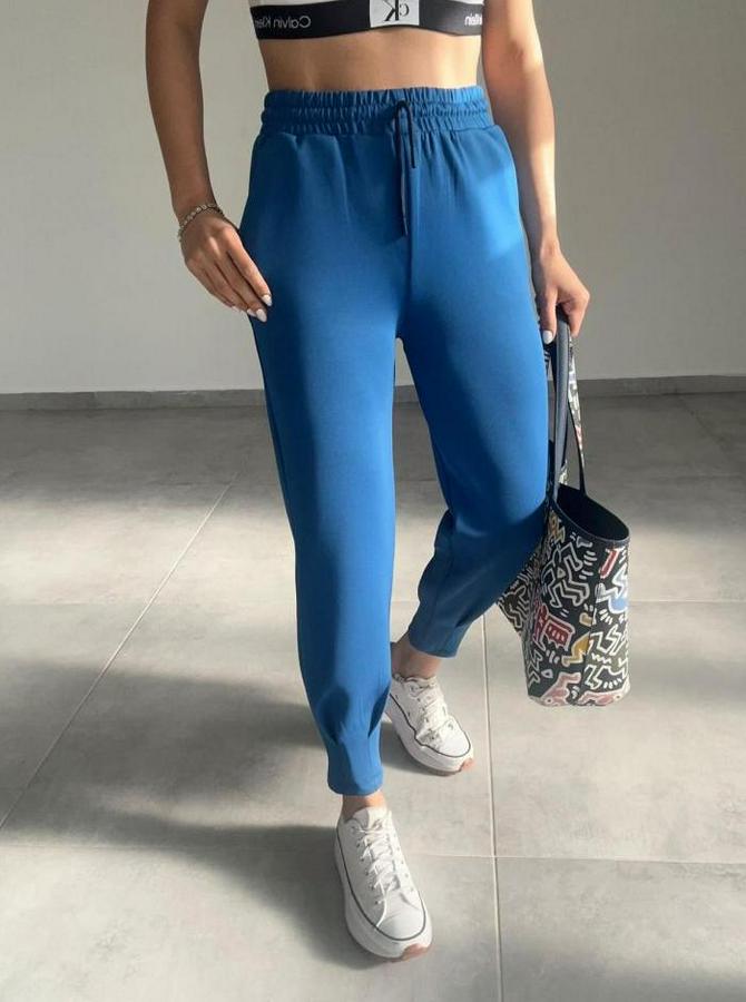 Uzun Kol V Yaka Kapüşon Detay Sweat Ve Yüksel Bel Eşofman Ikili Takım