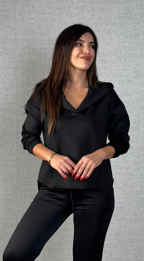 Uzun Kollu Kapüşonlu Ikili Takım