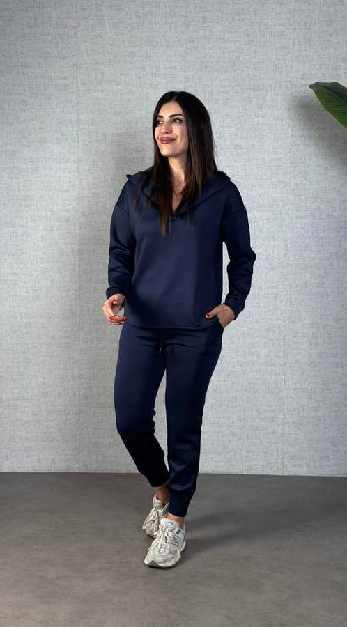 Uzun Kollu Kapüşonlu Ikili Takım