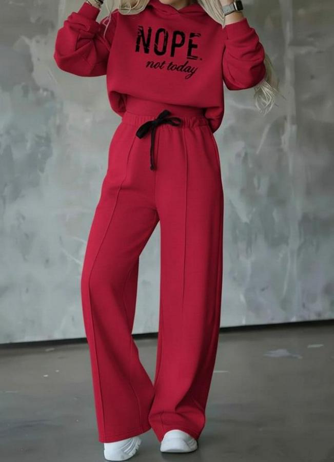 Uzun Kollu Nope Baskılı Beli Ribanalı Ikili Takım