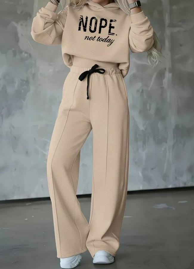 Uzun Kollu Nope Baskılı Beli Ribanalı Ikili Takım