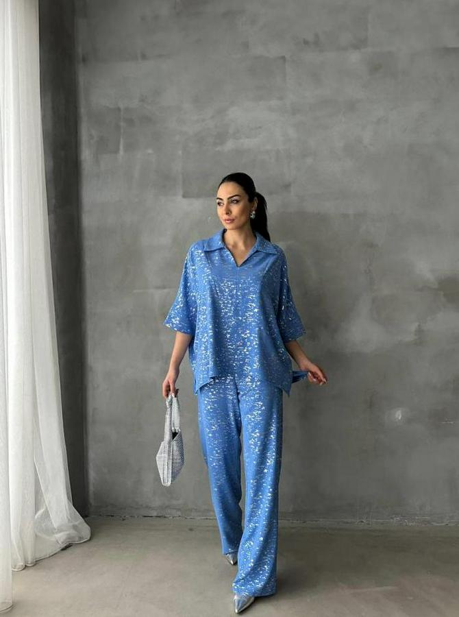 Varakli Bluz Pantolon Takim