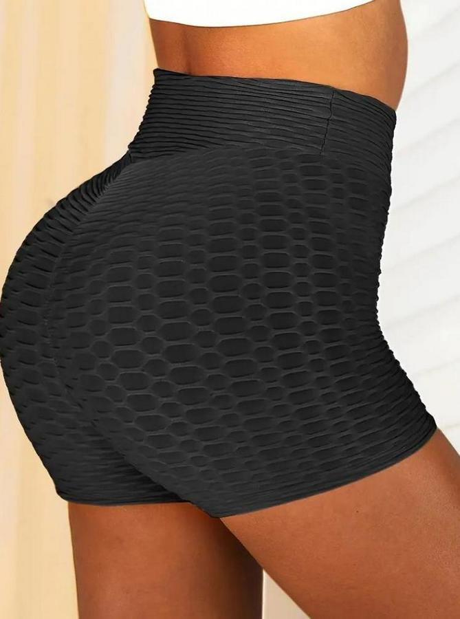 Arkası Büzgülü Kendinden Desenli Toparlayıcı Mini Tayt