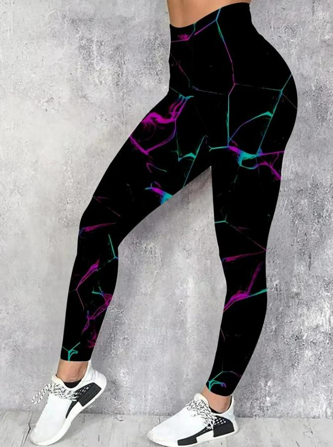 Yüksek Bel Renk Detaylı Dalgıç Tayt