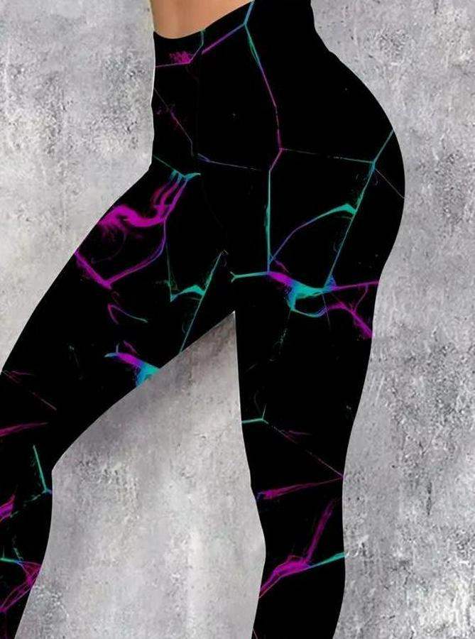 Yüksek Bel Renk Detaylı Dalgıç Tayt