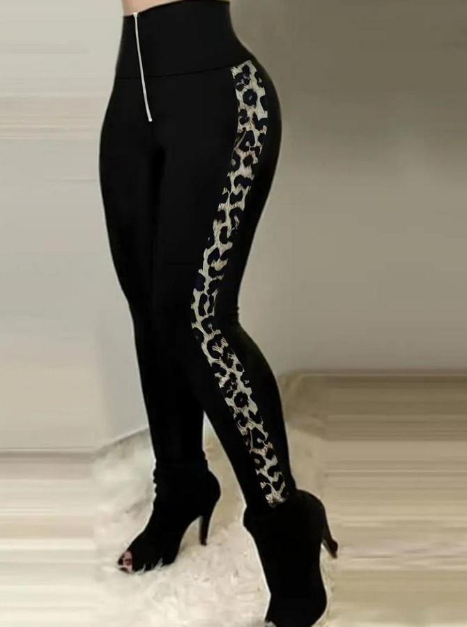 Yüksek Bel Yan Şerit Detaylı Dalgıç Tayt