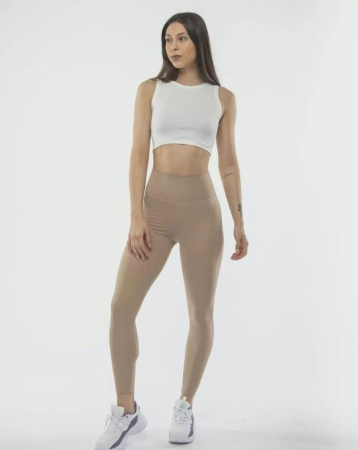 Yüksek Bel Sporcu Düz Tayt