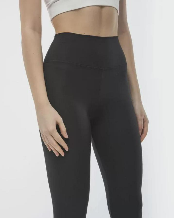 Yüksek Bel Sporcu Düz Tayt