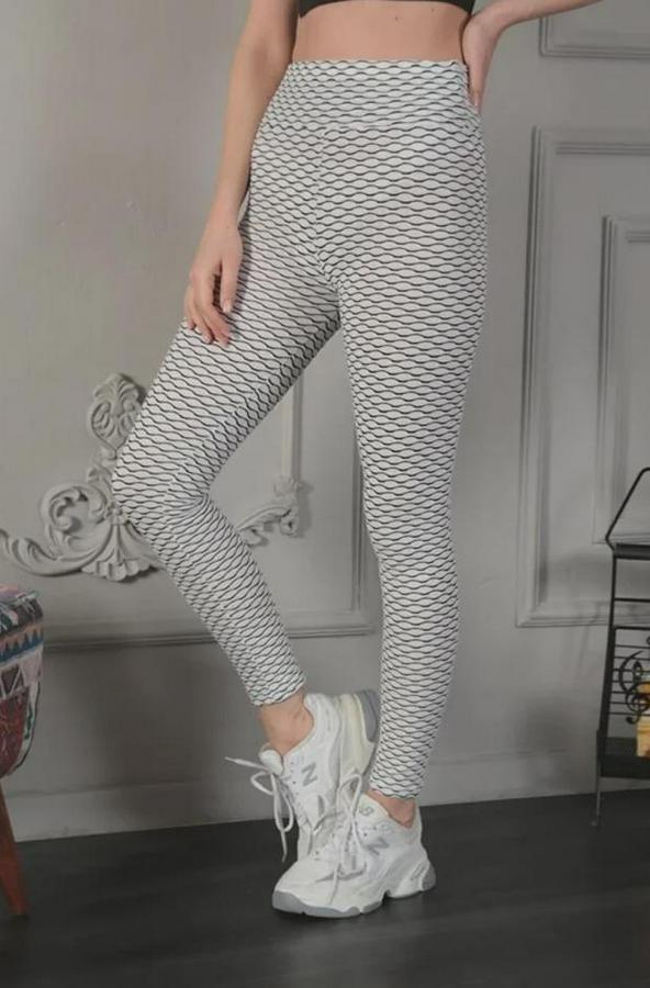 Yüksek Bel Toparlayıcı Likralı Büzgülü Tayt