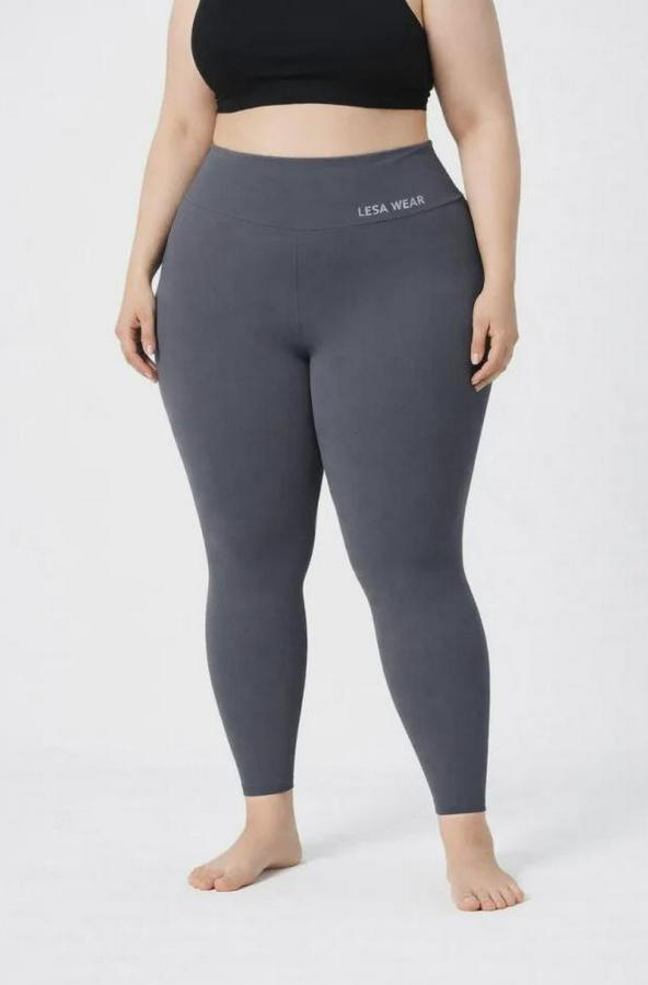 Yüksek Bel Toparlayıcı Likralı Dalgıç Spor Tayt  Esnek Battal Büyük Beden