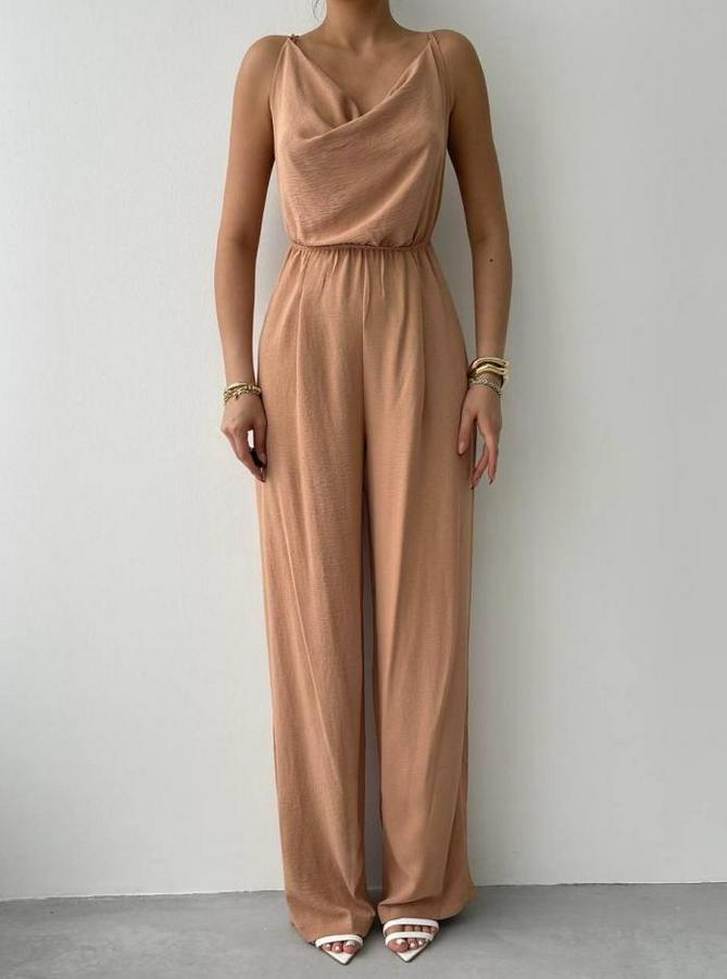 Darcy Sırt Dekolteli Tulum