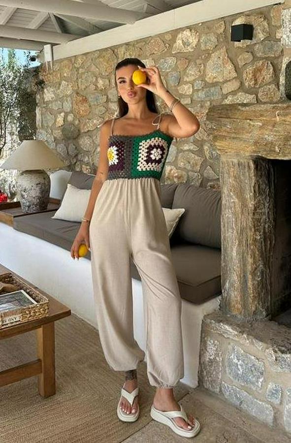 Jasmin Süzüneli Keten Tulum 1280-08