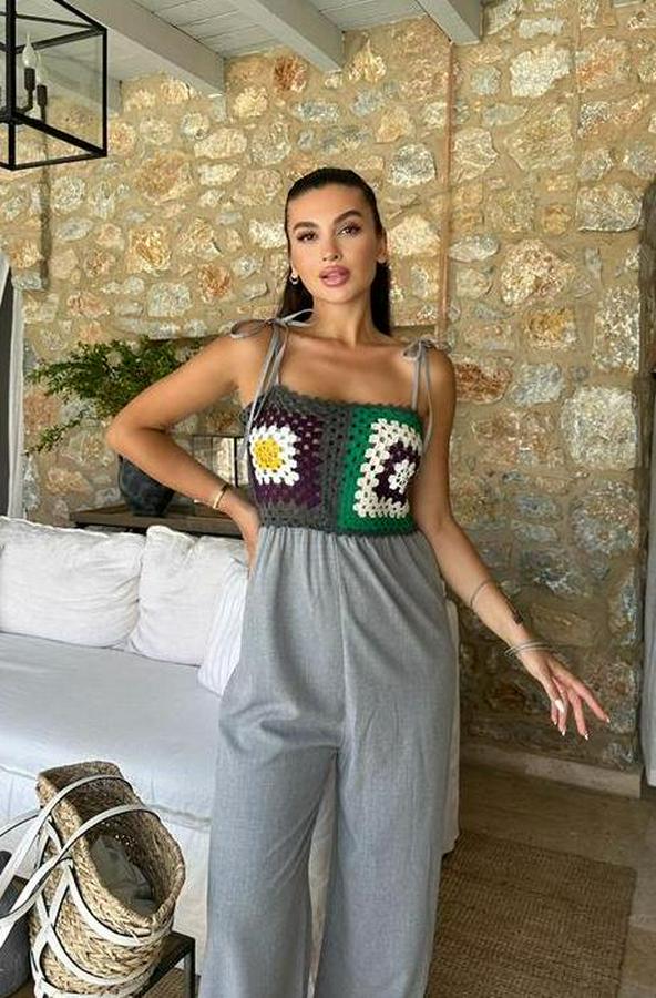 Jasmin Süzüneli Keten Tulum 1280-08