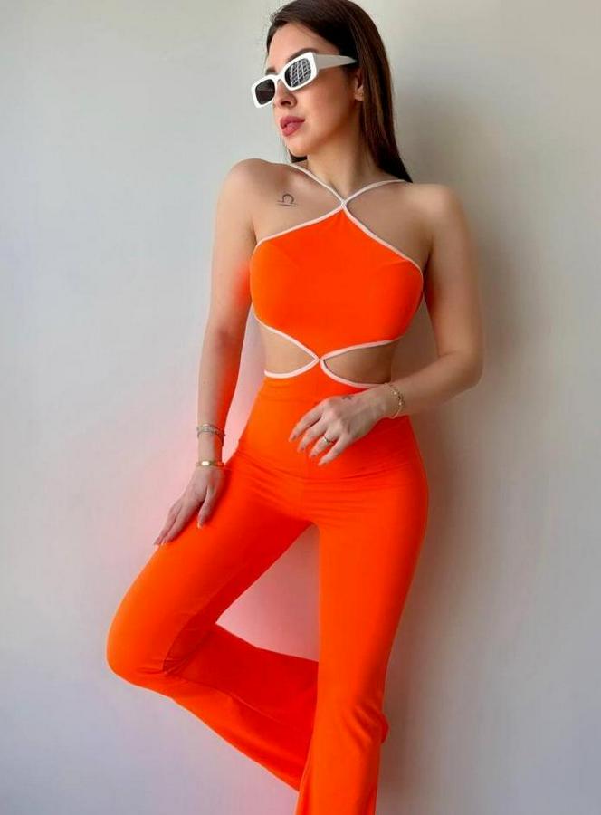 Halter Yaka Bel Dokolteli Tulum