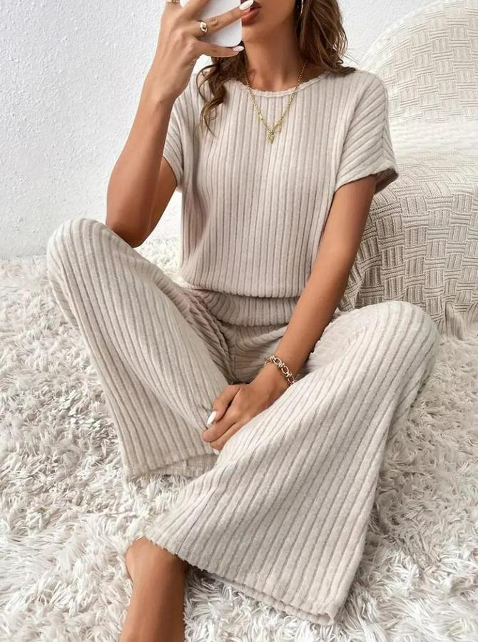 Kısa Kollu Beli Lastikli Kalın Fitilli Kaşkorse Salaş Tulum