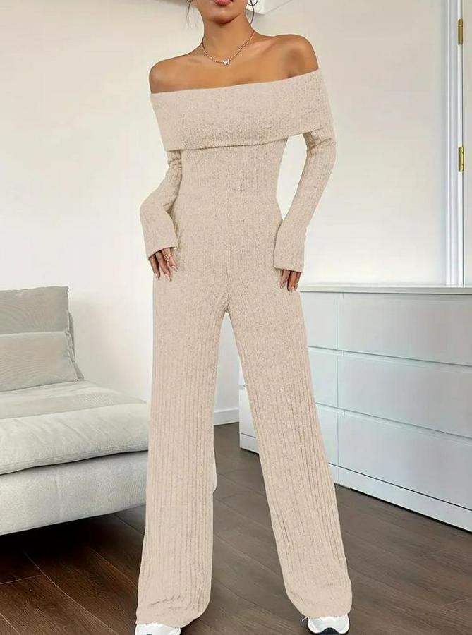 Uzun Kollu Madonna Yaka Şardonlu Kaşkorse Tulum