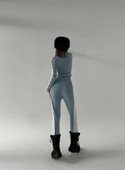 Kemer Detaylı Fermuarlı Tulum